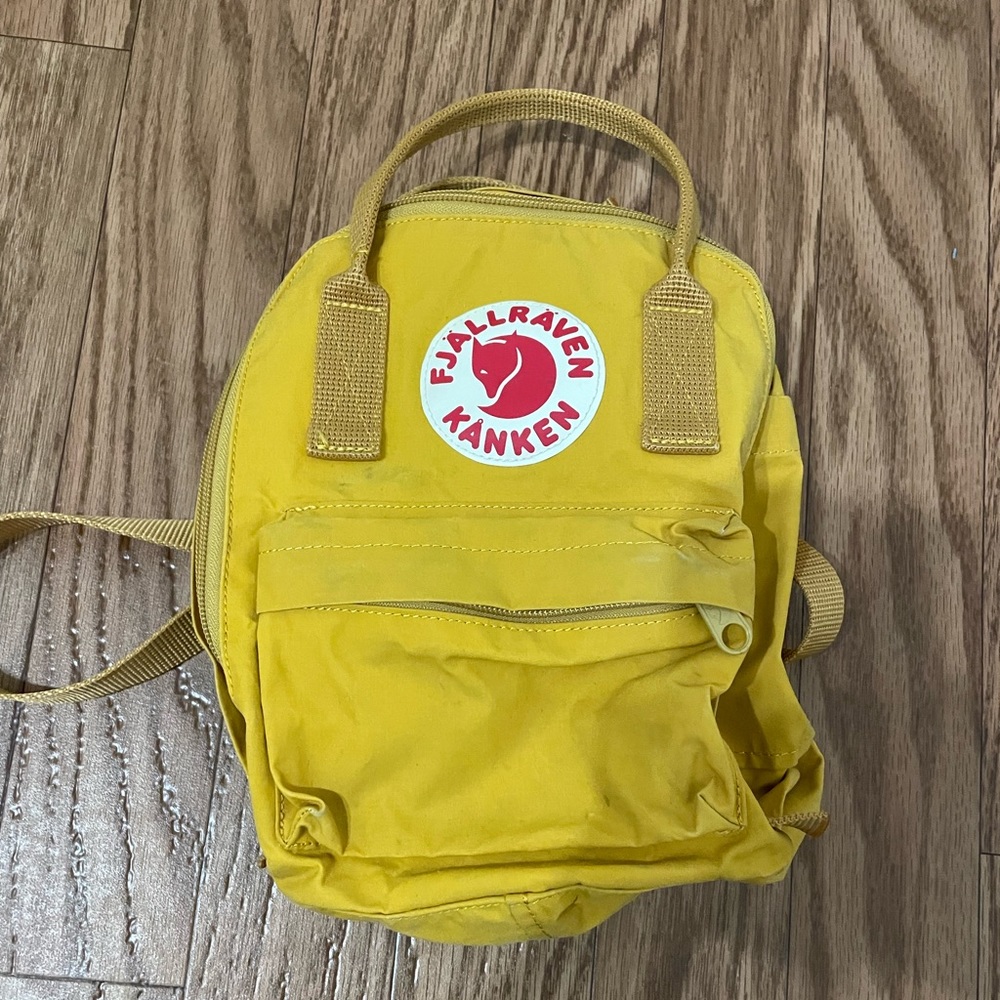 Kanken yellow backpack